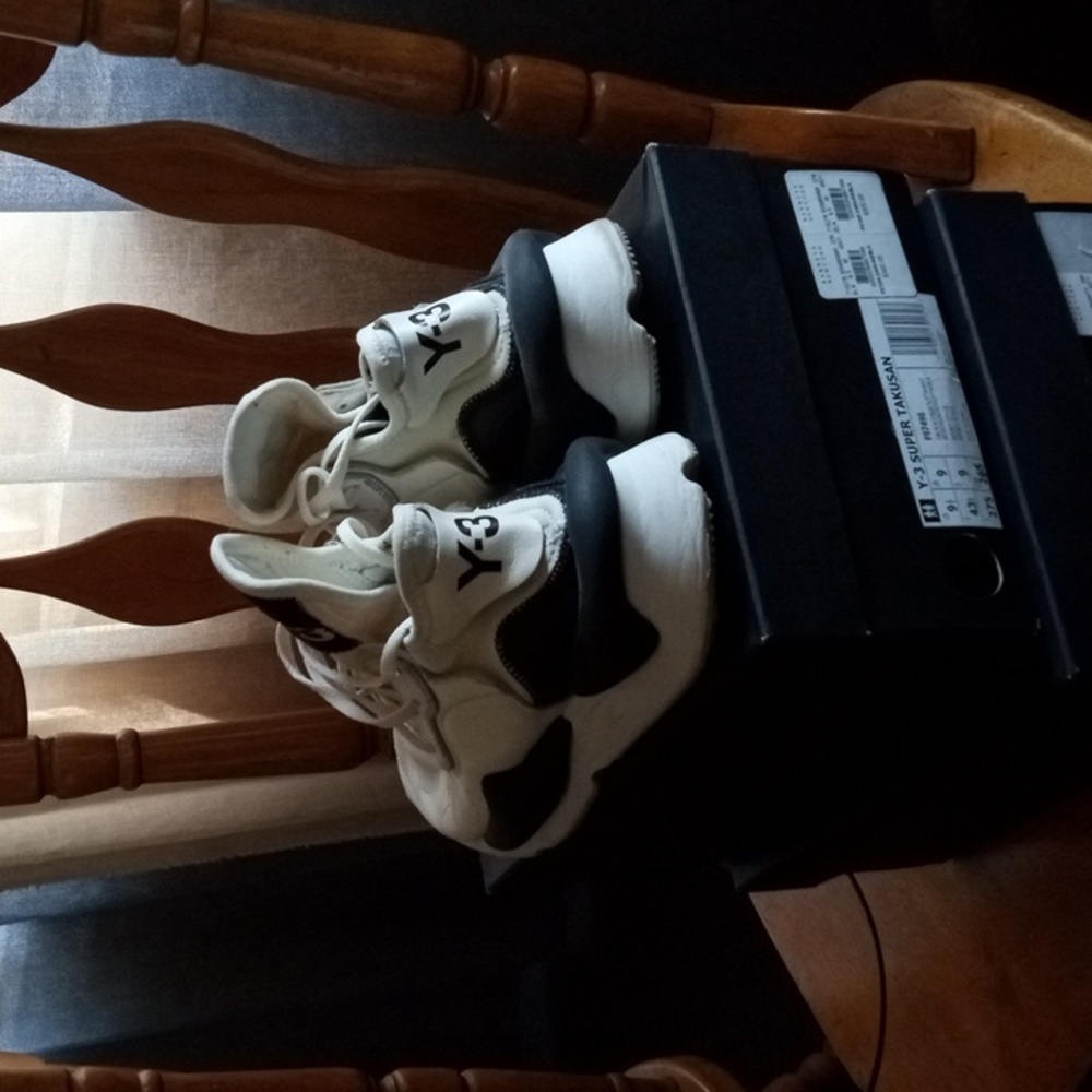 ADIDAS Y-3 SUPER TAKUSAN YOHJI YAMAMOTO SIZE 9 1/2 CANVAS BLACK